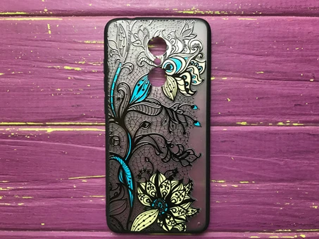 Rock Tatoo Redmi 5+ голубые цветы