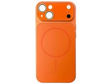 Накладка AG Nano Glass MagSafe iPhone 14 orange