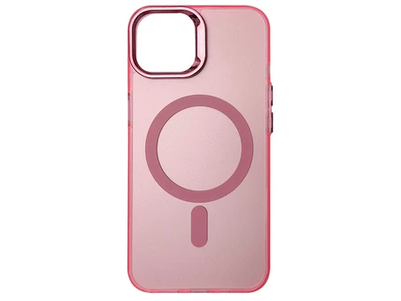 Накладка Magnetic Matte MagSafe iPhone 14 pink