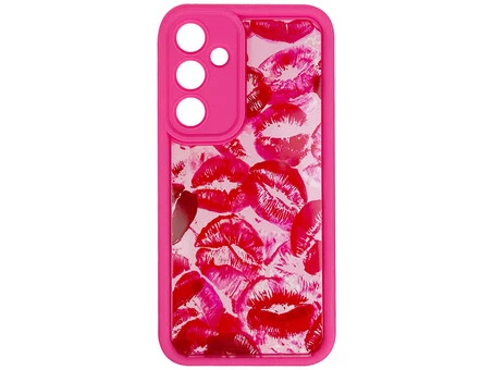 TPU Kisses Camera Samsung A55 hot pink