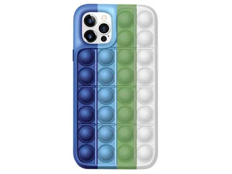 Чохол Pop It iPhone 12 Pro Max blue/green/beige