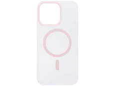 Накладка Silicone Matt MagSafe iPhone 15 Pro Max light pink
