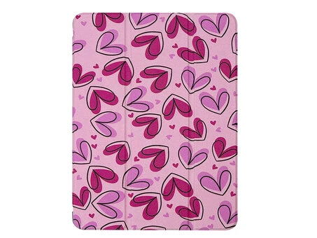 Силиконовый чехол Print для iPad 10.2 (19) с креплением для стилуса pink love