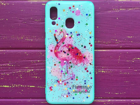 Накладка Summer Samsung M20 flamingo
