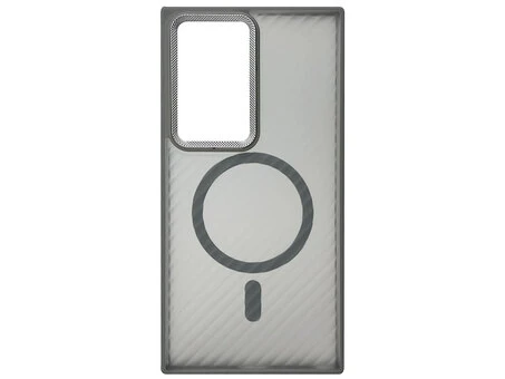 Shadow Matt Metal Buttons Wavy Pattern Corrugated MagSafe Samsung S24 Ultra silver