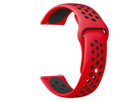 Ремінець Sport Xiaomi Amazfit/Bip/Samsung 20mm red/black