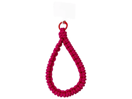 Ремінець- браслет Lanyard Weavingl для телефону hot pink