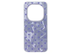 Накладка Paint Stroke Purple Hearts Redmi Note 15 Pro+ silver