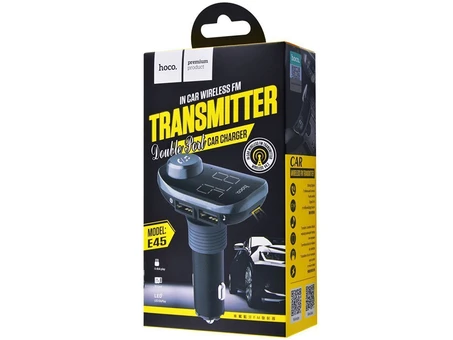 АЗП Hoco E45 Happy FM Launcher 2USB black