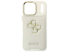 Накладка Leather Puffer iPhone 17 Pro Max milk guess