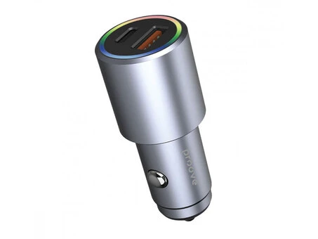 АЗП Proove Double Energy Plus 1USB/1Type-C/53W серый