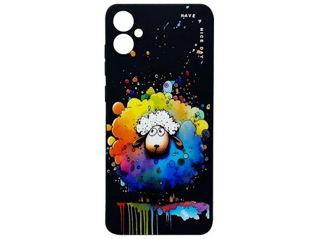 Накладка Gel Black Print Samsung A05 sheep