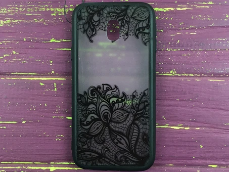 Rock Tatoo Art Samsung J330 Черные цветы