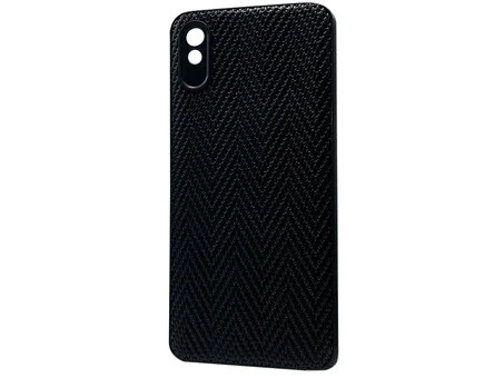 Накладка Leather Weaving Redmi 9A черный