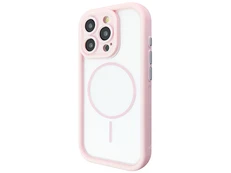 Накладка Clear Shock MagSafe iPhone 16 Pro Max pink