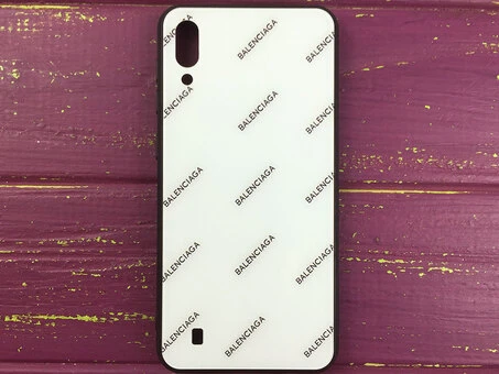 TPU+Glass Balenciaga Samsung M10 White