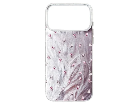 Накладка Paint Stroke Flowers iPhone 17 Pro Max pink