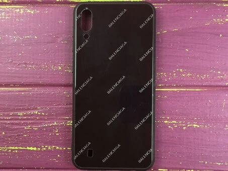 TPU+Стекло Balenciaga Samsung M10 Черный