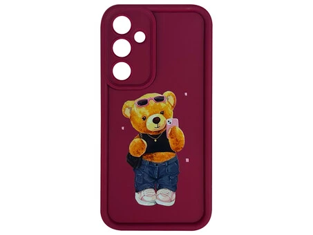 TPU Bear Camera Samsung A55 marsala