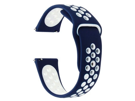 Ремінець Sport Xiaomi Amazfit/Bip/Samsung 22mm dark blue/white