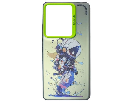 Накладка So Cool Print Redmi Note 13 Pro 4G/Poco M6 Pro 4G/Redmi Note 14S green astronaut