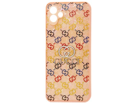 TPU+PC Marlble case Samsung A04 Gucci pink