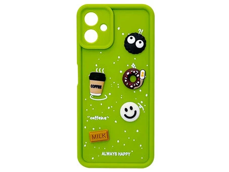 TPU 3D Toys Coffee Camera Samsung A06 green