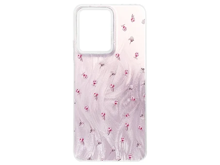 Накладка Paint Stroke Flowers Redmi Note 12 pink
