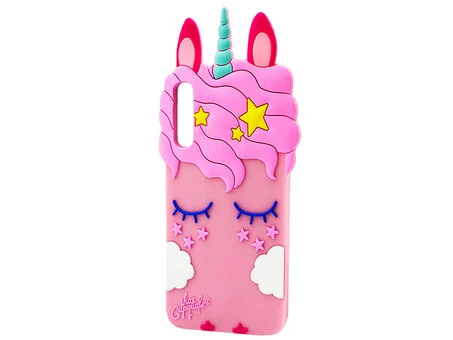 3D Sleep Unicorn Samsung A70 Light Pink