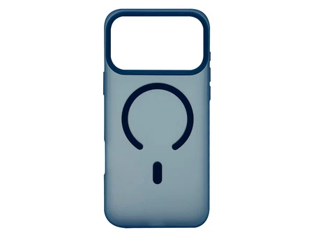Накладка Silicone Matt MagSafe iPhone 17 Pro Max midnight blue