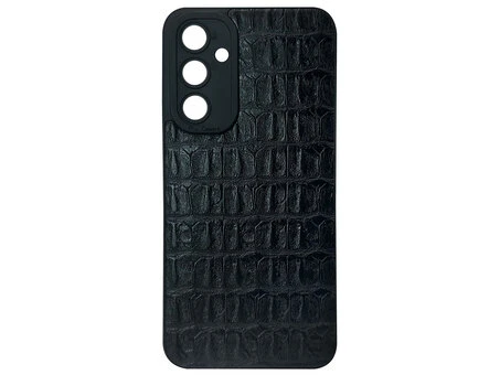 Накладка Leather Crocodile Samsung M14 black