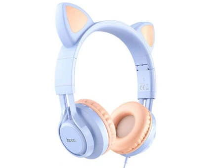 Навушники HOCO W36 CAT EAR blue