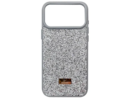 Чохол Swarovski Grainy Diamonds iPhone 17 Pro Max silver