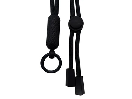 Ремінець-шнурок для телефону з карабіном black