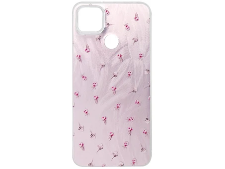Накладка Paint Stroke Flowers Redmi 9C/10A pink