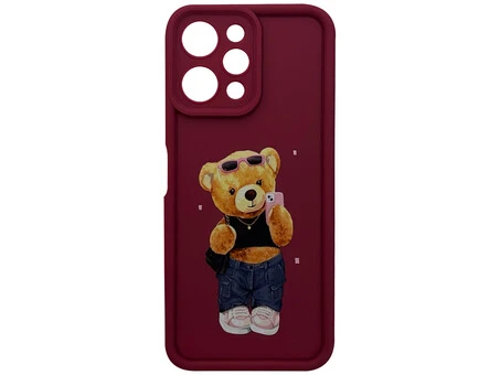 TPU Bear Camera Redmi 12 marsala