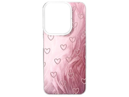 Накладка Paint Stroke Hearts Redmi 15C (EU vers.) pink