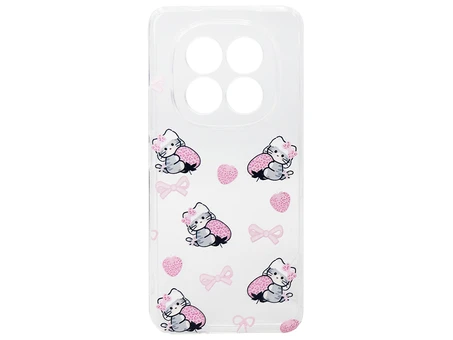 Накладка TPU Clear Joy Redmi Note 15 strawberry cats