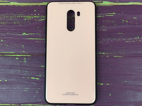 TPU+Glass Pocophone F1 Розовый