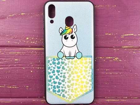 Накладка Pocket Animal Samsung M20 единорог