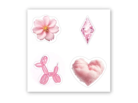 Набір 3D стікерів Stix міні Pink Mood Vibes