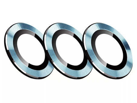 Скло на камеру Xinreeu iPhone 16 Pro/16 Pro Max  light blue