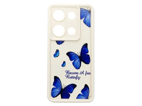 TPU Butterflies Blue Camera Redmi Note 13 Pro 4G/Poco M6 Pro 4G/Redmi Note 14S vanilla
