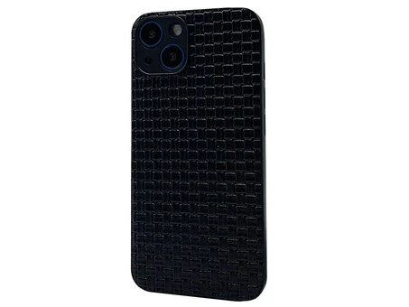 Накладка Leather Wicker iPhone 13 black