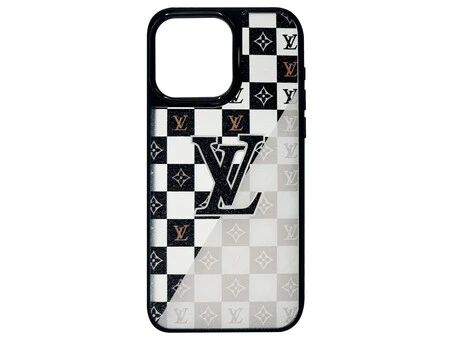Чохол Luxury Logo LV Collection iPhone 15 Pro Max blackwhite