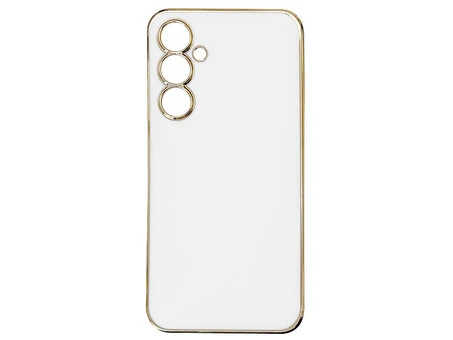 Накладка Colorful Golden Line Samsung S23 FE white