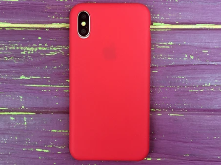 Case soft touch 1:1 iP Xs Max (14) red