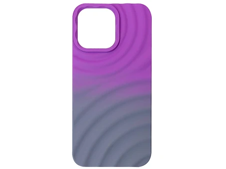 Накладка TPU Waves Gradient iPhone 14 Pro Max violet/gray