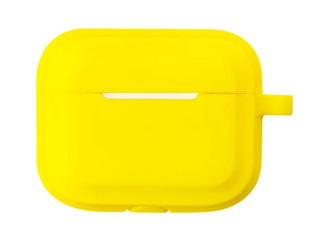 Чохол для AirPods Pro Silicone Matte Case with strap yellow