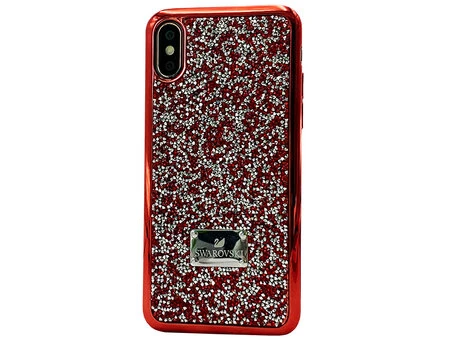 Чохол Swarovski Grainy Diamonds iPhone X/Xs red